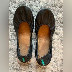 Tieks Black Leather Ballet Flats - Size 9